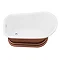 Chatsworth Copper Effect 1300mm Short Roll Top Bath