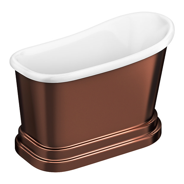 Chatsworth Copper Effect 1300 Short Roll Top Bath Victorian Plumbing UK