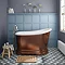Chatsworth Copper Effect 1300 Short Roll Top Bath Large Image