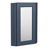 Chatsworth Corner Mirror Cabinet Blue
