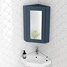 Chatsworth Corner Mirror Cabinet Blue