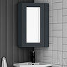 Chatsworth Corner Mirror Cabinet Graphite