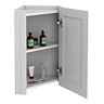 Chatsworth Corner Mirror Cabinet Grey