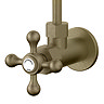 Chatsworth Crosshead Basin Tap Shut Off Valves - Antique Brass