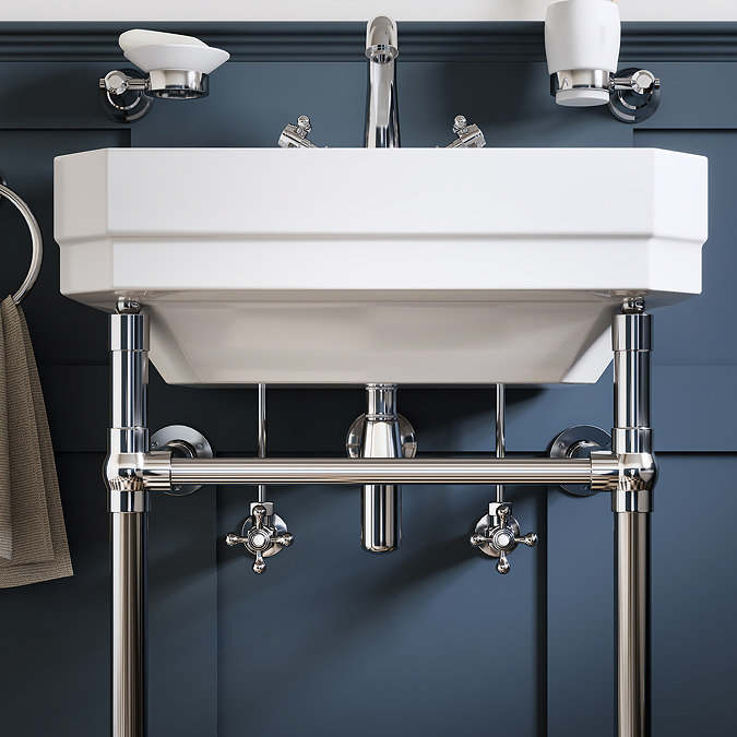 Chatsworth Crosshead Basin Tap Shut Off Valves - Chrome