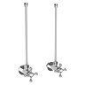 Chatsworth Crosshead Basin Tap Shut Off Valves - Chrome