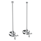 Chatsworth Crosshead Basin Tap Shut Off Valves - Chrome