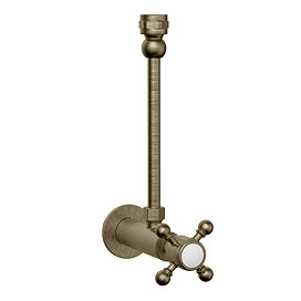 Chatsworth Crosshead Cistern Shut-Off Valve - Antique Brass
