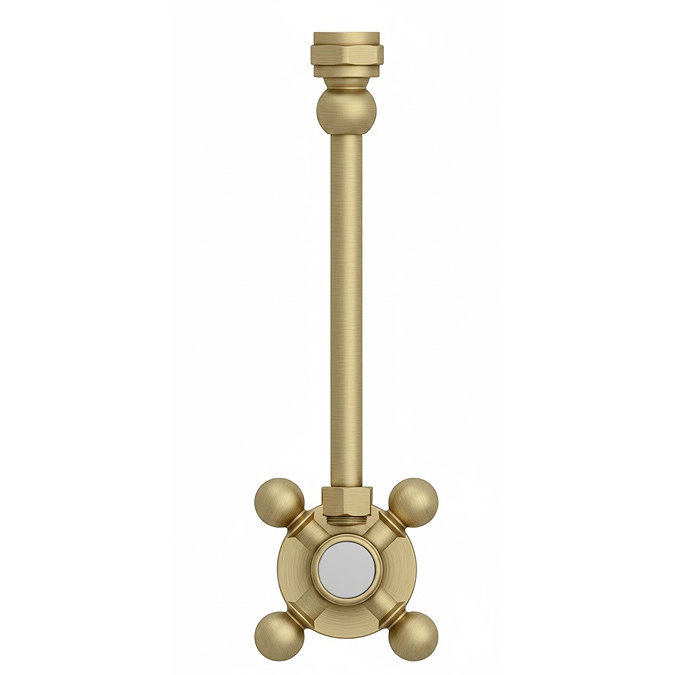 Chatsworth Crosshead Cistern Shut-Off Valve - Brushed Brass
