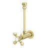 Chatsworth Crosshead Cistern Shut-Off Valve - Brushed Brass