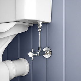 Chatsworth Crosshead Cistern Shut-Off Valve - Chrome