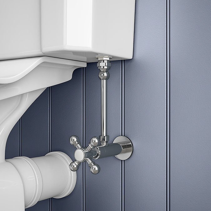 Chatsworth Crosshead Cistern Shut-Off Valve - Chrome