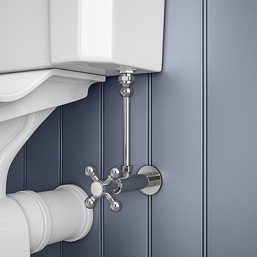 Chatsworth Crosshead Cistern Shut-Off Valve - Chrome