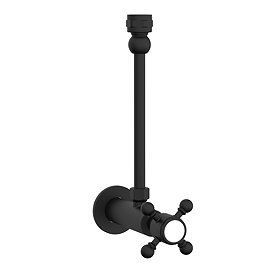 Chatsworth Crosshead Cistern Shut-Off Valve - Matt Black