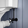 Chatsworth Crosshead Cistern Shut-Off Valve - Matt Black