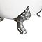 Chatsworth Double Ended Slipper Roll Top Cast Iron Bath – 1700 x 760mm with Chrome Feet