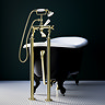 Chatsworth Traditional Luxury Exposed Retainer Bath Tub Waste Brushed Brass