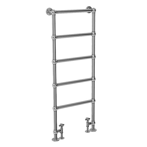 Chatsworth Floor Mounted Towel Rail 1550 x 600mm - Chrome  Profile Large Image