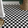 Chatsworth Gloss Black & White Checkerboard Mosaic Tile Sheet - 306 x 306mm