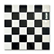 Chatsworth Gloss Black & White Checkerboard Mosaic Tile Sheet - 306 x 306mm