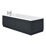 Chatsworth Graphite 1700 x 700 Single Ended Bath + Panels  Profile Large Image