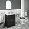 Chatsworth Graphite 610mm Vanity with White Marble Basin Top  additional Large Image