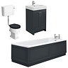 Chatsworth Graphite Bathroom Suite Inc. 1700 x 700 Bath with Panels  Newest Large Image