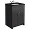 Chatsworth Graphite Black Marble 4-Piece Low Level Bathroom Suite Profile Large Image