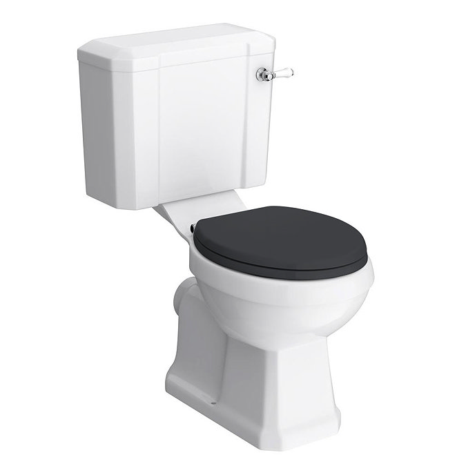 Chatsworth Graphite Cloakroom Suite (Wall Hung Vanity Unit + Close Coupled Toilet)  Standard Large I