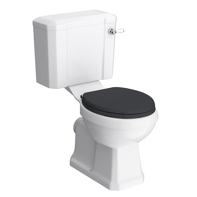 Chatsworth Graphite Cloakroom Suite (Wall Hung Vanity Unit + Close Coupled Toilet) Standard Large I