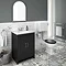 Chatsworth Graphite White Marble 4-Piece Low Level Bathroom Suite Large Image