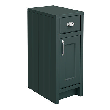 Chatsworth Green Cupboard Unit 300mm Wide x 435mm Deep with Chrome Handles