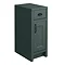 Chatsworth Green Cupboard Unit 300mm Wide x 435mm Deep with Matt Black Handles Large Image