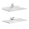 Chatsworth Grey 810mm Vanity with White Marble Basin Top & Chrome Handles