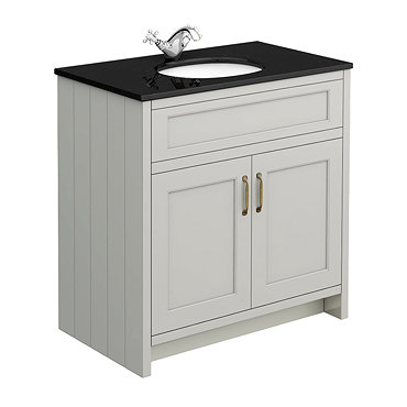 Chatsworth Grey 810mm Vanity with Marble Basin Top  Standard Large Image