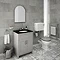 Chatsworth Grey Black Marble 4-Piece Low Level Bathroom Suite Large Image