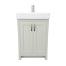 Chatsworth Grey Close Coupled Roll Top Bathroom Suite  Newest Large Image