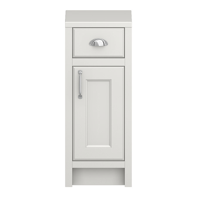 Chatsworth Grey Cupboard Unit 300mm Wide x 435mm Deep with Chrome Handles