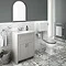Chatsworth Grey White Marble 4-Piece Low Level Bathroom Suite Large Image