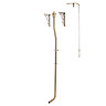 Chatsworth High Level Traditional WC Flush Pipe Kit Antique Brass