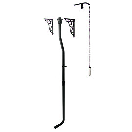 Chatsworth High Level Flush Pipe Kit Matt Black