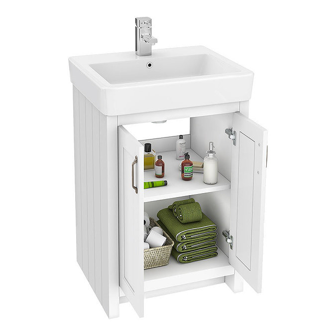 Chatsworth High Level White Roll Top Bathroom Suite  Feature Large Image
