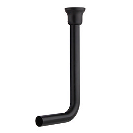 Chatsworth Low Level Flush Pipe Matt Black