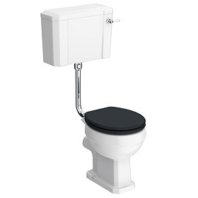 Chatsworth Low Level Traditional Toilet w. Graphite Seat Large Image