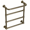 Chatsworth Maine Antique Brass Traditional Heated Towel Rail with Heating Element Connection