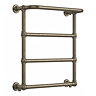 Chatsworth Maine Antique Brass Traditional Heated Towel Rail with Heating Element Connection