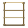 Chatsworth Maine Brushed Brass Traditional Heated Towel Rail with Heating Element Connection