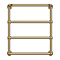 Chatsworth Maine Brushed Brass Traditional Heated Towel Rail with Heating Element Connection