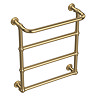 Chatsworth Maine Brushed Brass Traditional Heated Towel Rail with Heating Element Connection