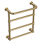 Chatsworth Maine Brushed Brass Traditional Heated Towel Rail with Heating Element Connection